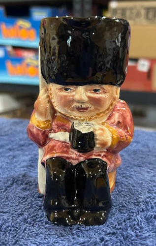 Vintage Rare Early Mini Toby Mug Staffordshire Shorter and Son England 4 1/2"