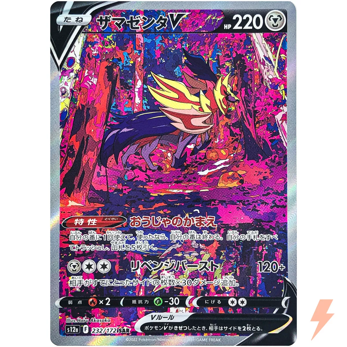 Pokemon Card Zacian & Zamazenta V SAR 225 232/172 s12a VSTAR Universe –  GLIT Japanese Hobby Shop