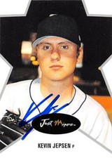 Kevin Jepsen autographed baseball card (Anaheim Angels) 2003 Just #31