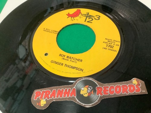 Ginger Thompson Walk on By/Boy Watcher 7" 45 RPM 1968 USED FUNK Piranha Records - Picture 4 of 6
