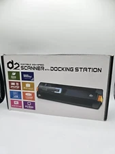 D2Pad Portable High Speed Scanner with Docking Station, Black(DS401D_BK)Open Box