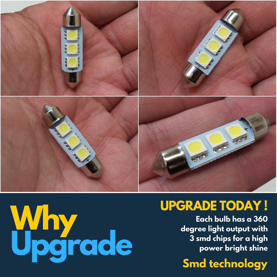 Pour Ford Focus MK2 SMD LED Xenon Blanc Numéro Plaque 20042008