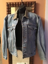 PEPE WORLD SERVICE INTERNATIONAL BLUE DENIM TRUCKERS JACKET 100% COTTON