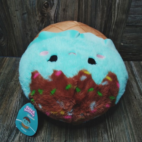 SQUISHMALLOWS 12" Fuzzamallows Maya the Mint Ice Cream Sundae Plush Toy NWT - Picture 6 of 9