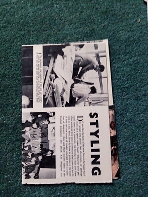 EL41 Ephemera 50er Jahre Artikel Fords Dagenham entwirft ein neues Auto 