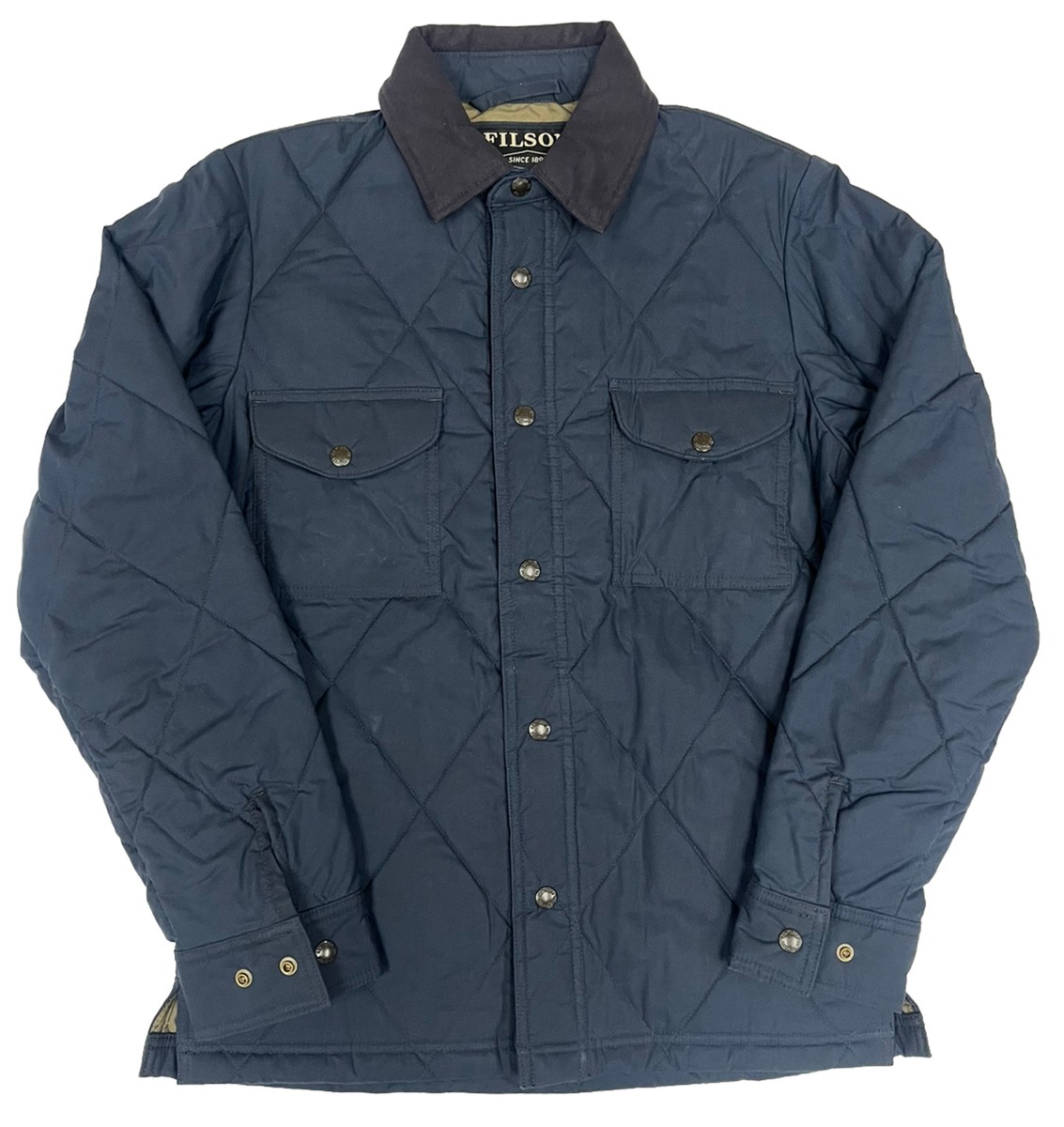Filson Hyder Quilted Jac Shirt 20019390 Faded Navy CC Waxed Filson Hyder Quilted Jac Shirt 20019390 Faded Navy CC Waxed
