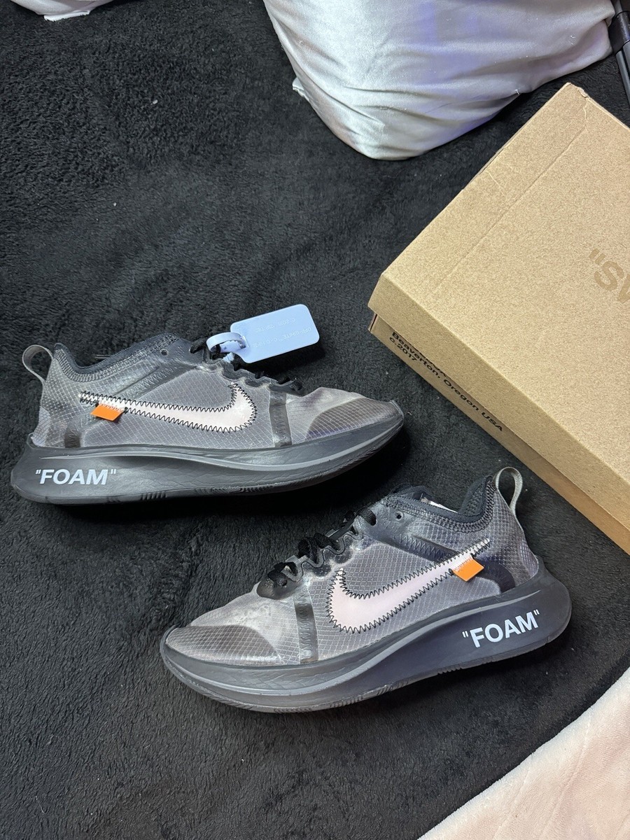Size 6 - Nike Off-White x Zoom Fly SP Black 191888908417| eBay