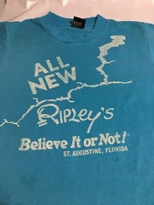 ALL NEW Ripleys Believe It Or Not T Shirt Mens Medium Aqua from St. Augustine