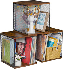 Stackable Vinyl Record Storage Crate for 120-150 Albums - DIY Design