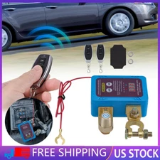 Remote Battery Disconnect Switch with Led Voltage Display Car Truck Kill Switch