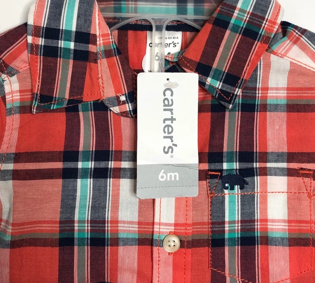 Baby boy red plaid outfit sale