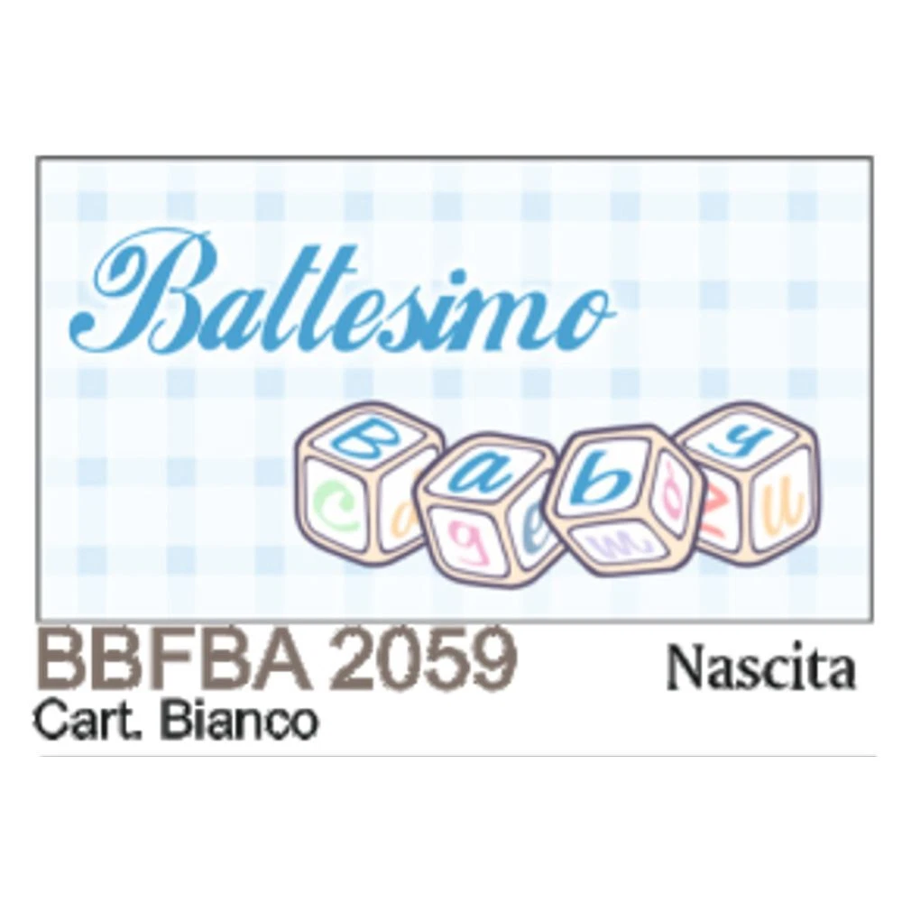 Bigliettino battesimo B034 - Living&Shop