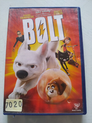 Bolt John Travolta Miley Cyrus WALT DISNEY - DVD Spanish English Esp Am