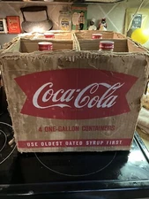 Four One Gallon Vintage Coca Cola Syrup Bottle S From 1963