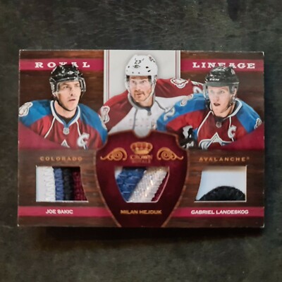 2012-13 Crown Royale Royale Lineage  #RL-AVS Landeskog/Sakic/Hejduk #06/10