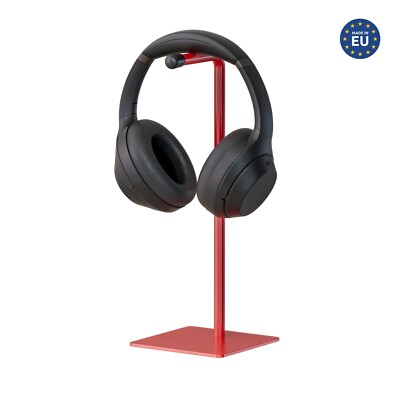 QLS Kopfhörerhalter Headset Halterung für Gamer Rot