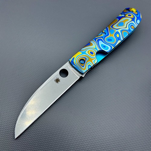 Spyderco C249TIP Swayback ~ Marcin Slysz P.E. Knife CTS-XHP Steel FloEvo Pattern - Picture 12 of 12