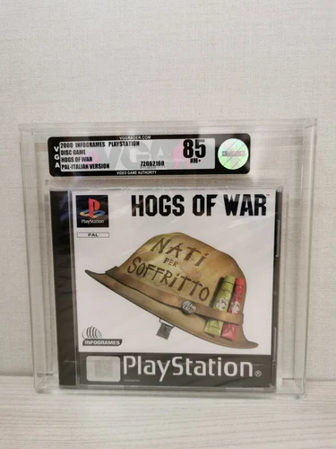 Hogs Of War: Born For Soffritto PS1 PAL ITA New SEALED GRADED 85 NM+ VGA POP 1