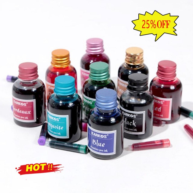 30ml Fountain Pen Ink In Plastic Bottle Choice Of 11 Colours Rich Bright BEST 30ml Fountain Pen Ink In Plastic Bottle Choice Of 11 Colours Rich Bright BEST