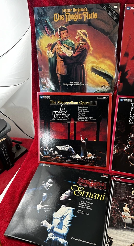 12 Laser Disc Lot 11 Opera +1 Ballet Elektra Un Ballo Les Troyens I Lombardi - Image 3 of 4
