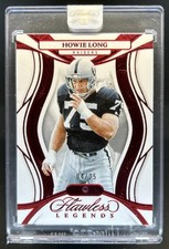 2025 Panini Flawless Howie Long Legends Ruby #/25 Raiders