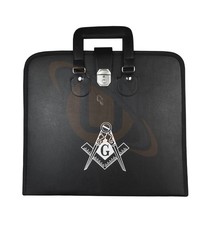 Masonic Regalia MM,WM Apron Case Master Mason Printed square Compass & G MB016