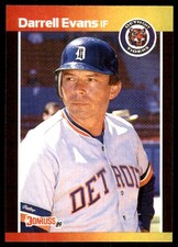 Darrell Evans 1989 Donruss #533 Tigers MLB READ FREE SHIPPING AutographDen