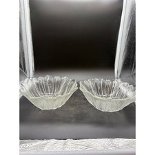 Vintage Two Indiana Glass 1960's Lily Pons Sunflower Bowls