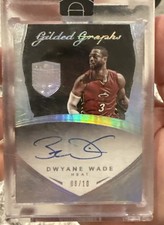 2014-15 Panini Eminence - Gilded Graphs Dwyane Wade #GG-DW Silver /10 (AU)