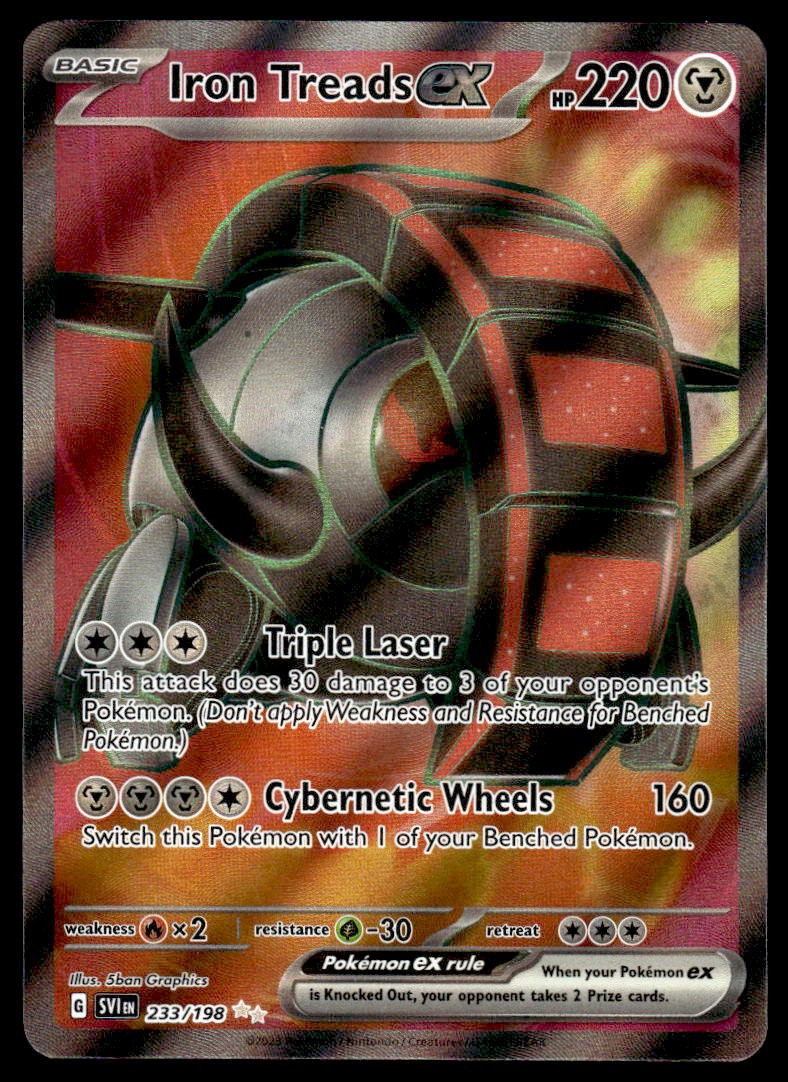 Pokemon TCG SV01: Scarlet & Violet Base Set #233/198 Iron Treads ex NM