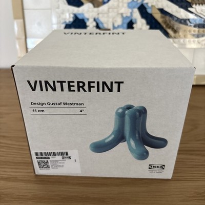 Gustaf Westman x IKEA VINTERFINT Kerzenständer  Blau - NEU