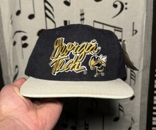 Vintage NWT Georgia Tech Yellow Jackets The Game Script Snapback Wool Youngan