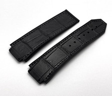 HUBLOT BIG BANG Genuine Gray Alligator Rubber Strap Band 26mm SWISS MADE