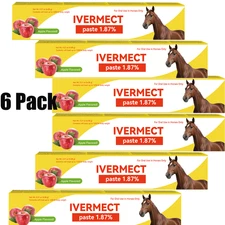 6 Packs in Box Paste Horse Dewormer Apple Flavor Wormer  Autumn promotion 4/26