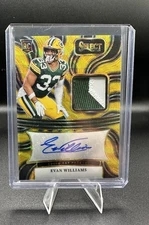 2024 PANINI SELECT FOOTBALL AUTO PATCH GOLD WAVE RC EVAN WILLIAMS #RSM-EWS