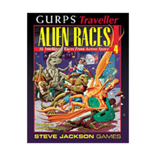 SJG GURPS Traveller Alien Races #4 - 16 Intelligent Races From Across Spa VG+