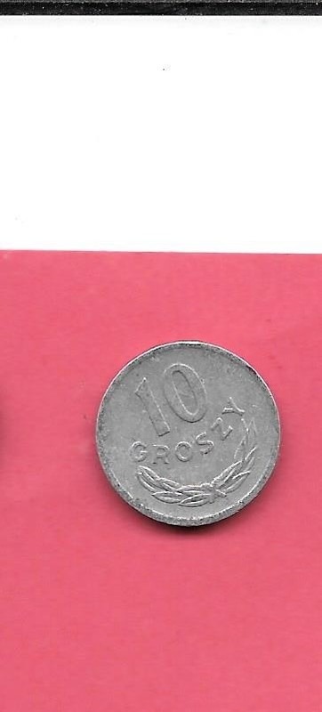 POLAND YAA47  1975 10 GROSZY VF-VERY FINE NICE OLD VINTAGE ALUMINUM COIN