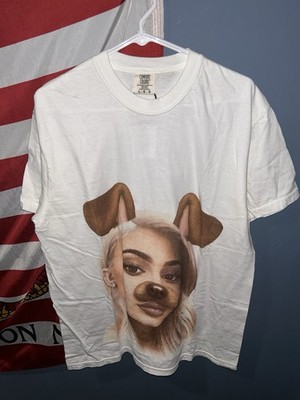 King Kylie Pop-Up LA Merch Kylie Jenner Snapchat Doggy Filter T- Shirt Size L