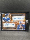 2025 Topps Chrome Black Jaxson Dart Eli Manning Dual Auto Orange Refractor 23/25