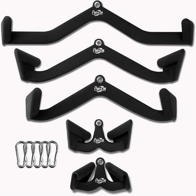 AWNOM LAT Pulldown Attachments for Cable Machines, Machine 5 IN 1, 5PCS