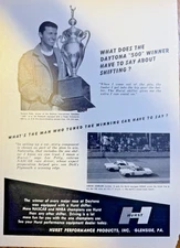 Vintage Magazine Advertisement 1964 Hurst Performance Products Richard Petty