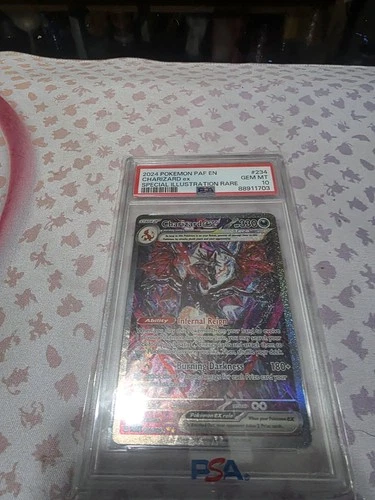 Pokemon 2024 SV Paldean Fates Charizard ex 234/091 SIR Holo PSA 10
