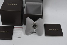 Gucci Guccissima Bangle/Bracelet Watch -  Black Dial / Stainless Steel - Quartz