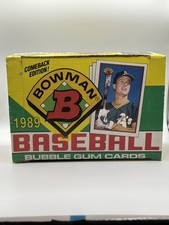 1989 Bowman Baseball Card Wax Box 36 Sealed Packs Ken Griffey Jr Rookie
