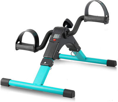 Folding Pedal Exerciser, Mini under Desk Bike - Portable Foot Hand Cycle Peddler