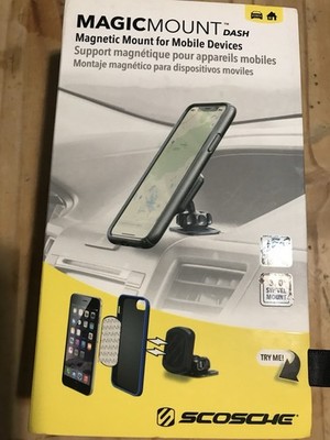 Scosche Magic Mount Windows / Dash Magnetic Phone Mount For Car / Vehicle New