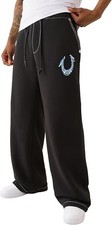 True Religion Men's HS Paint Baggy Big T Sweatpants