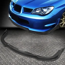 [3PCS] FOR 06-07 SUBARU WRX STI CS2-STYLE CARBON FIBER LOOK FRONT BUMPER LIP