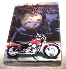 Genuine Harley Davidson Deck of Playing Cards&nbsp;1999 Sealed New Old Stock Red Bike