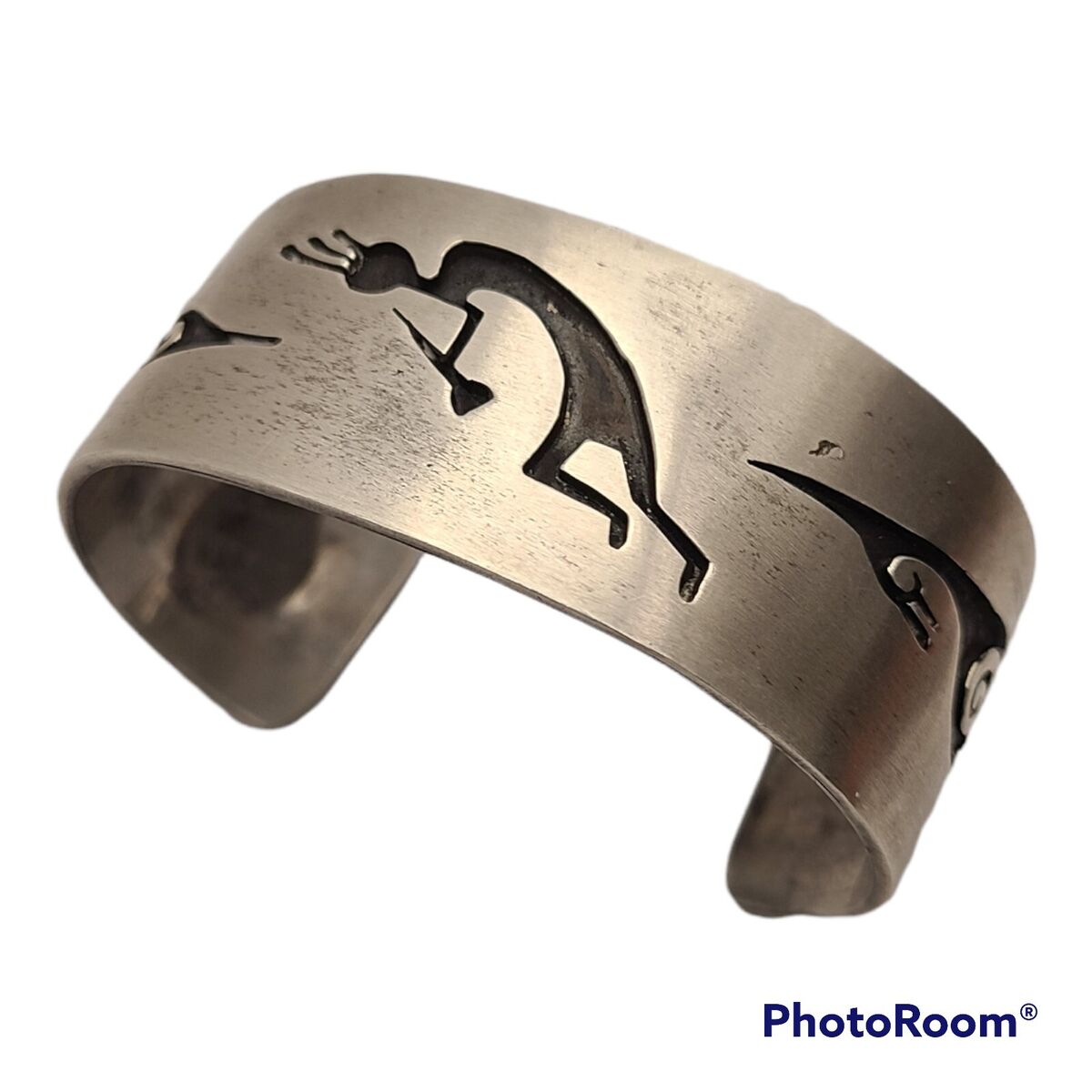Superlative Vintage Hopi Native American Sterling Silver Kokopelli Buckle Superlative Vintage Hopi Native American Sterling Silver Kokopelli Buckle
